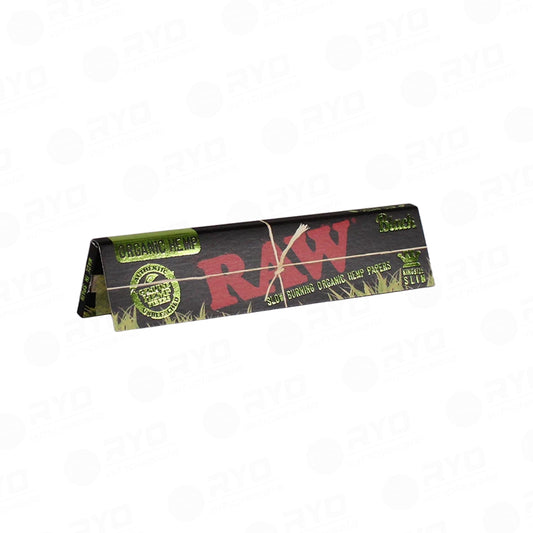 RAW® Black Organic Hemp Rolling Papers - King Size Slim