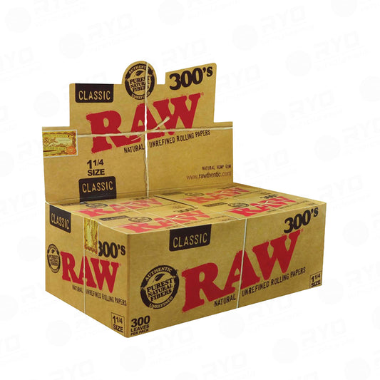 RAW® Natural Rolling Papers 1¼ - Classic 300's