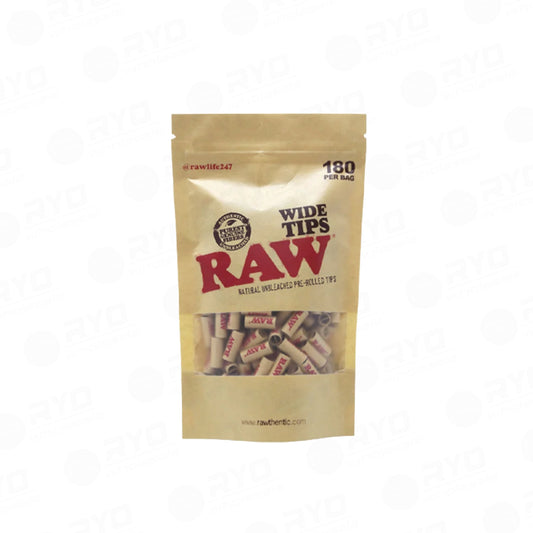 RAW® Unrefined Pre-Rolled Wide Tips