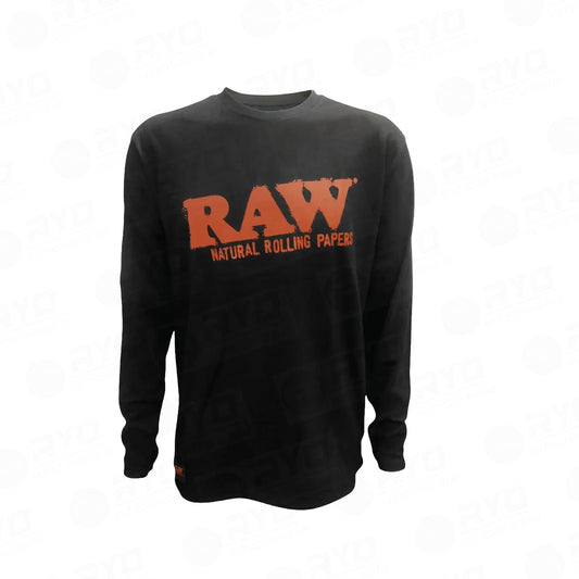 RAW Black & Red Logo Long Sleeve