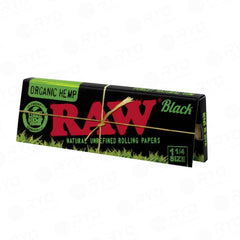 RAW Organic Black 1 1/4 Rolling papers