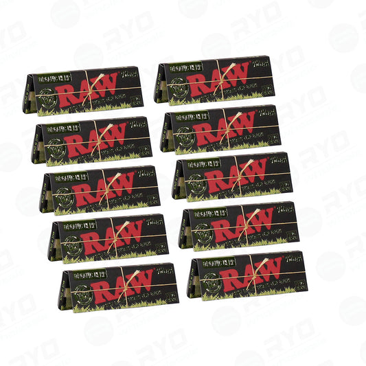 RAW® Black Organic Hemp Rolling Papers - King Size Slim