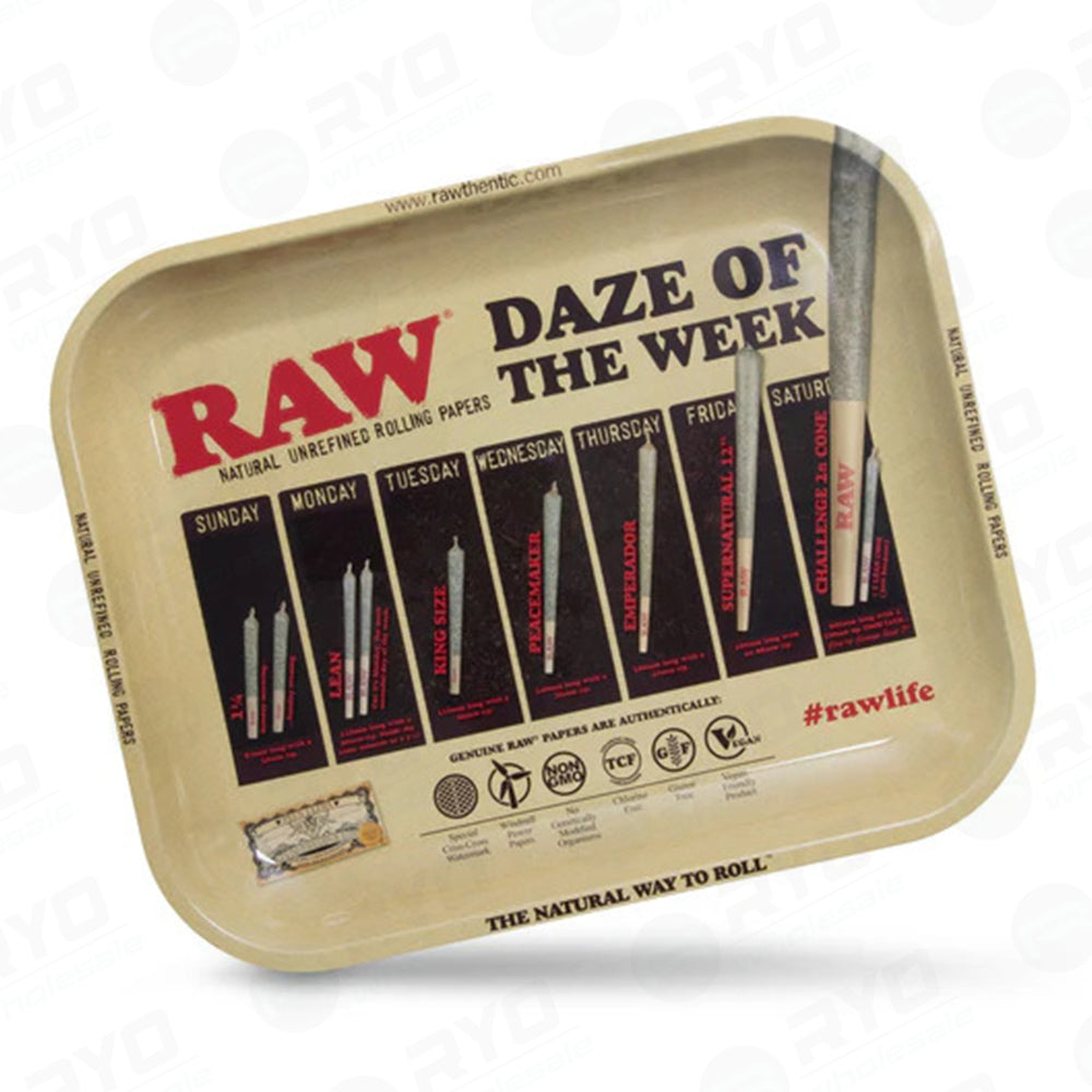 RAW Daze of the Week Rolling Tray  Large