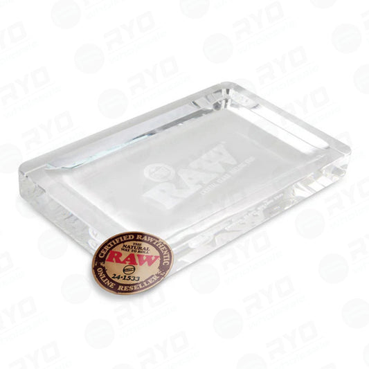 RAW Crystal Glass Rolling Tray