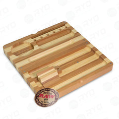 RAW Back Flip Striped Bamboo Rolling Tray