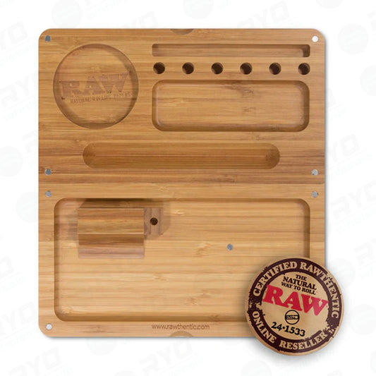 RAW Back Flip Bamboo Rolling Tray