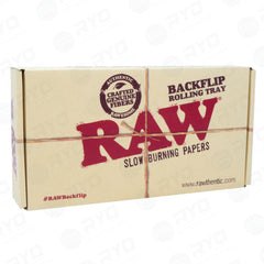 RAW Back Flip Striped Bamboo Rolling Tray